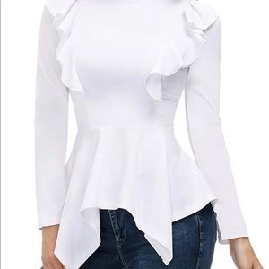 Women’s Elegant long sleeve peplum tops